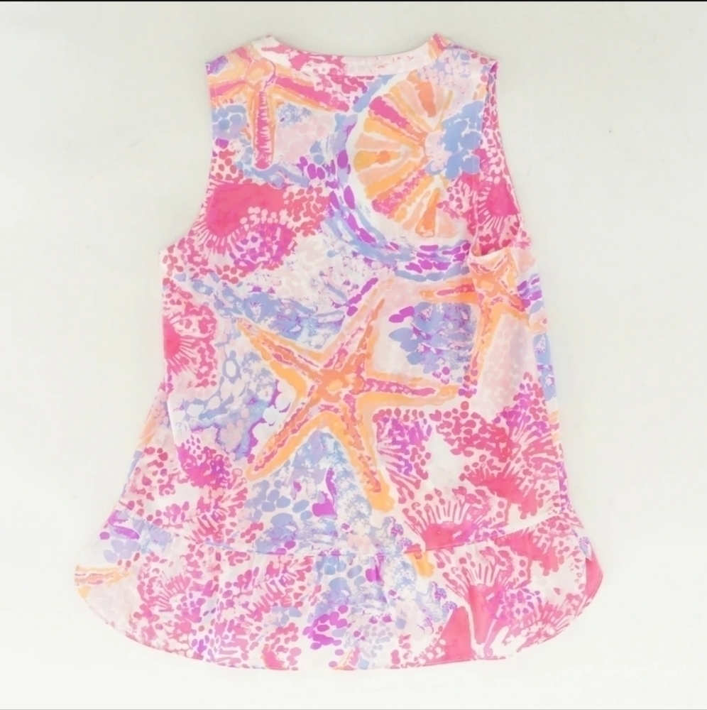 Lilly Pulitzer‎ Bohemian Beach Kery Silk Sleeveless Blouse NWT Size XXS - Picture 2 of 2